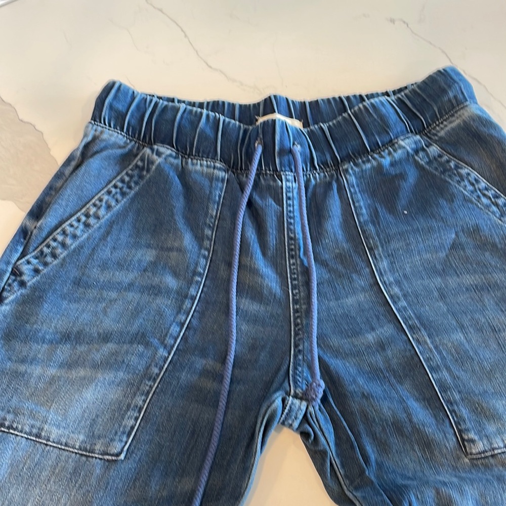 Denim joggers